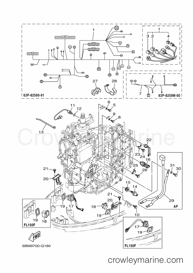 Yamaha Motors F150FETX (6BM9) [080] - ELECTRICAL 3