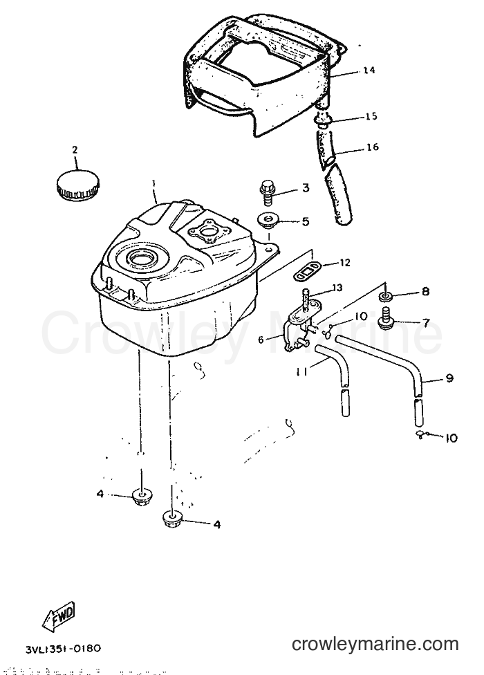 1994 Scooter CW50 - CW50 (3WV4) [999] - FUEL TANK