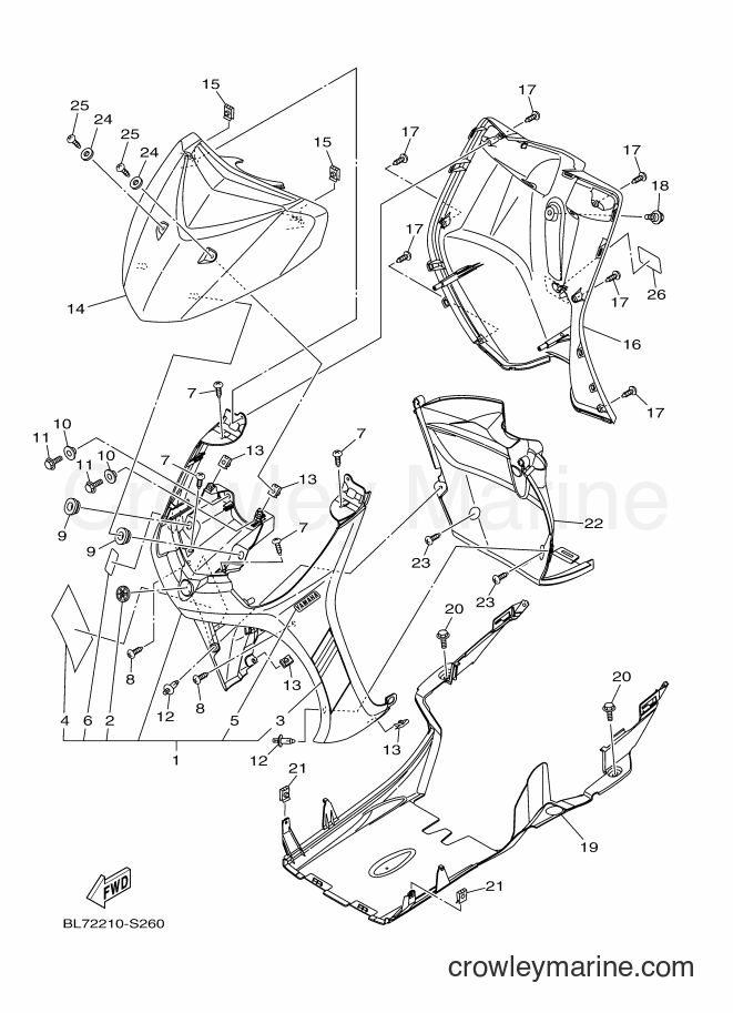 2018 Scooter XC115F - XC115F (BL74) [010] - LEG SHIELD