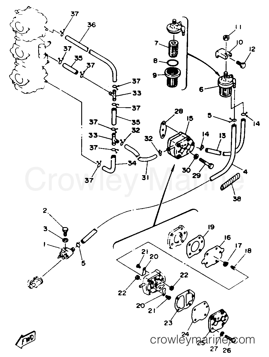 Yamaha Motors 70TLRR - FUEL SYSTEM
