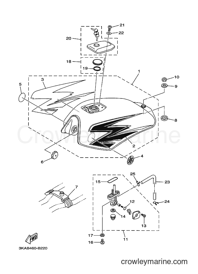 Yamaha Motors RX-K (3KAB) [010] - FUEL TANK
