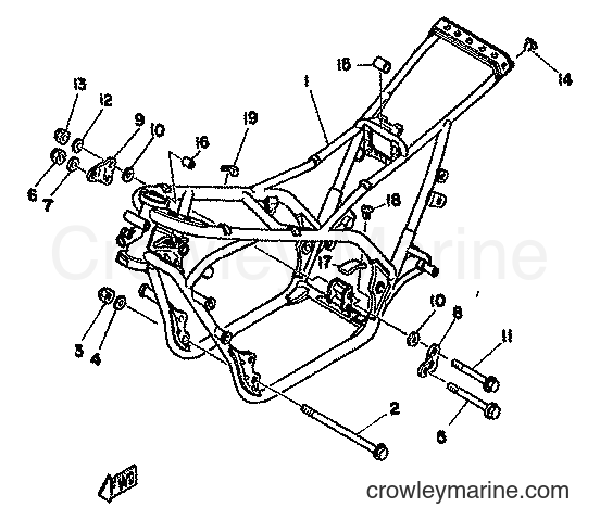 Yamaha Motors TZ350F (3G3) [999] - FRAME