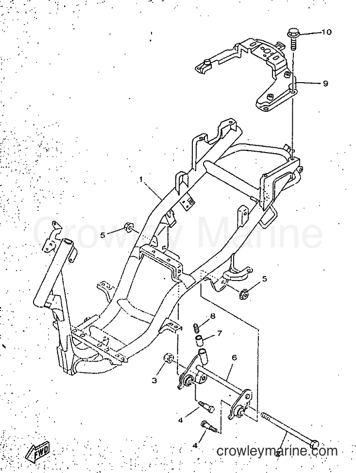 1998 Scooter YN50 - YN50 (5BW1) [010] - FRAME