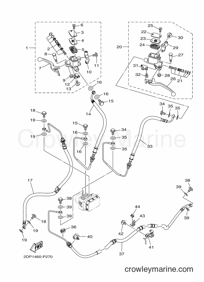 Yamaha Motors GPD150-A (BV41) [010] - FRONT MASTER CYLINDER