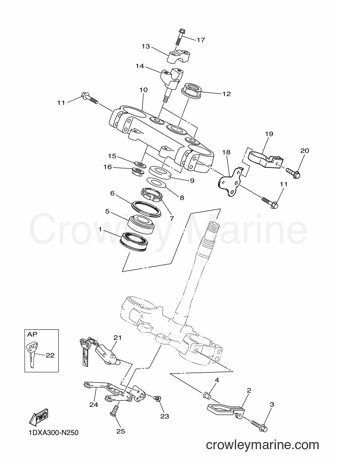 2014 Dirt Bike WR450F - WR450F (1DXA) [010] - STEERING