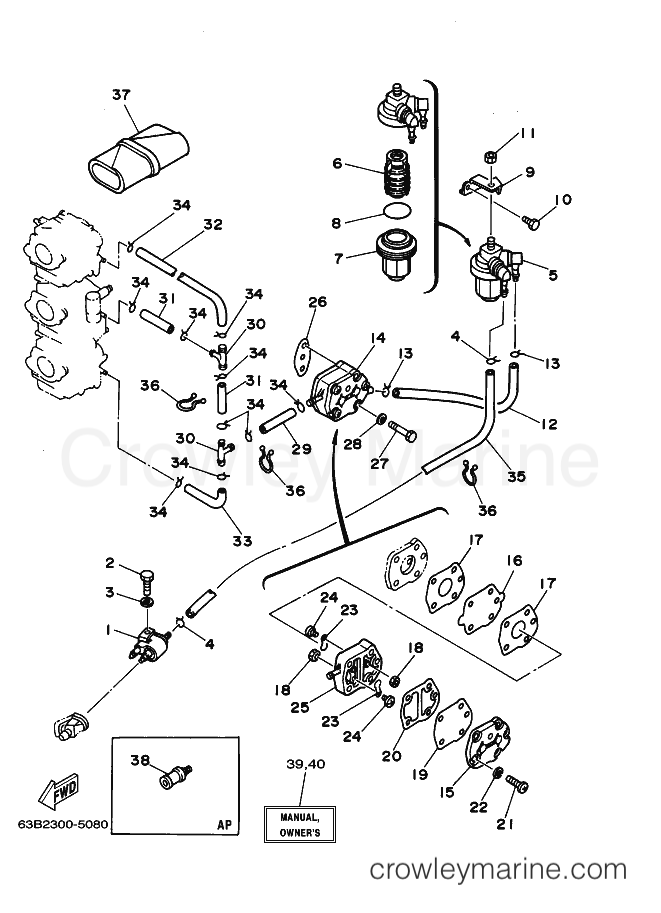Yamaha Motors 40VEOL (63C2) [110] - FUEL