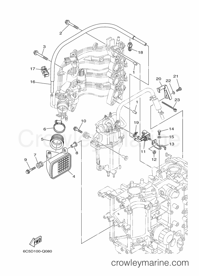 Yamaha Motors FT60GET (6C6E) [080] - INTAKE 2