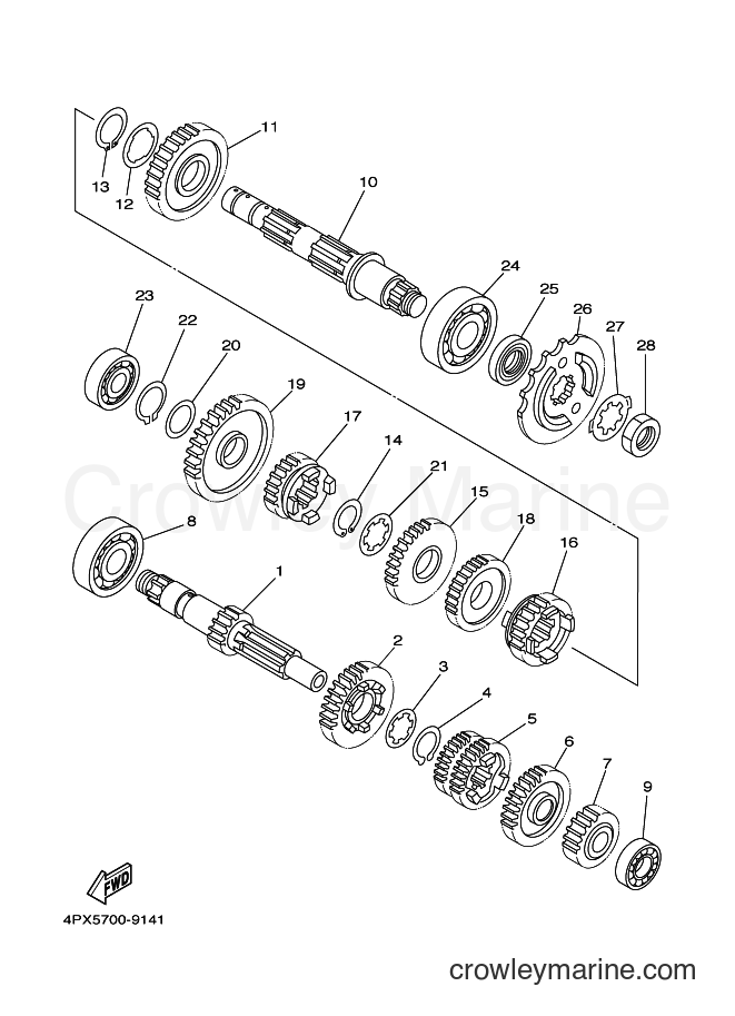 2003 Dirt Bike TT250R - TT250R (4PX9) [010] - TRANSMISSION