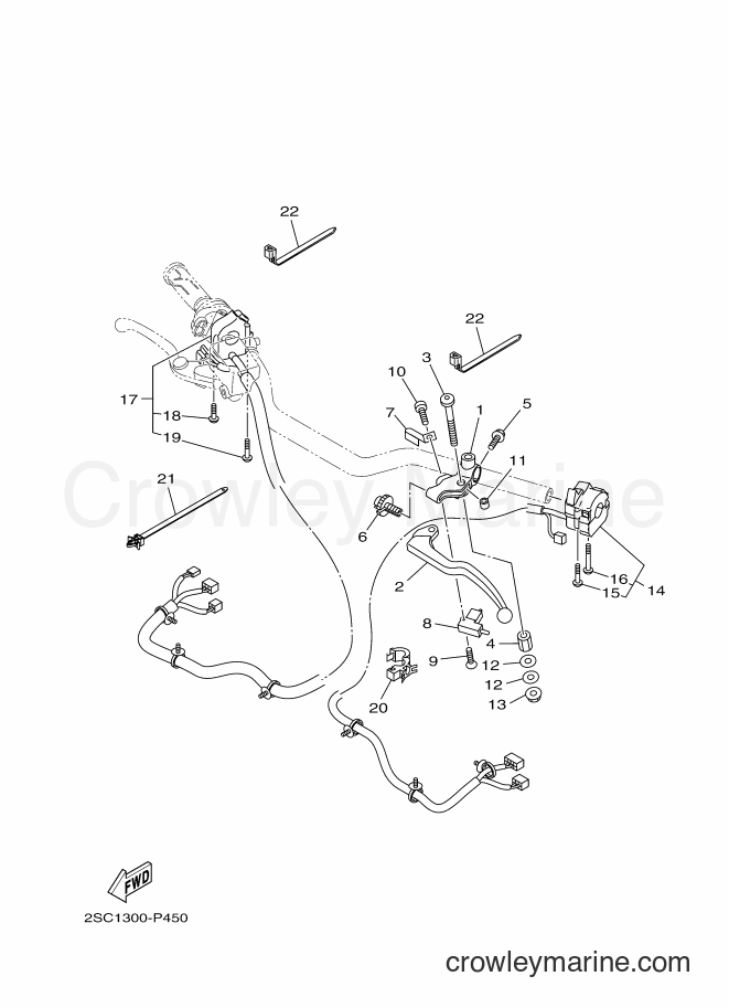 2015 Street Bike MT09TRA - MT09TRA (2SC1) [010] - HANDLE SWITCH & LEVER