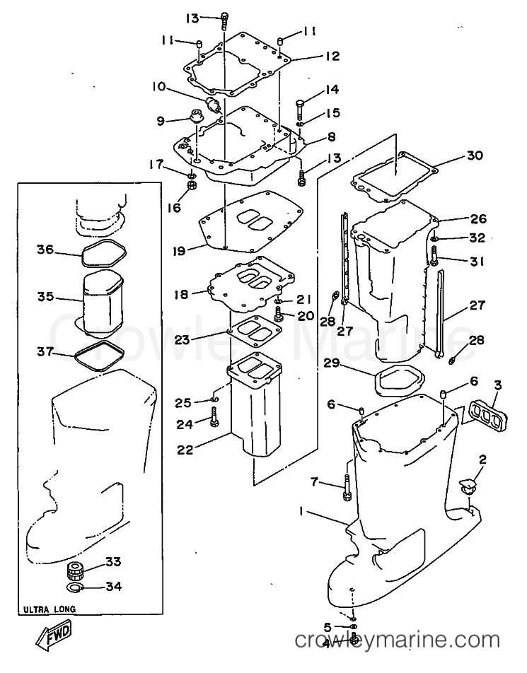 Yamaha Motors 150A (6G4) [060] - UPPER CASING