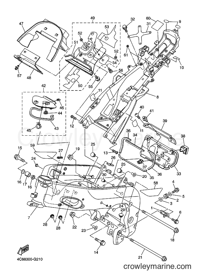 2008 Sport Bike YZF-R1 - YZF-R1 (4C88) [070] - FRAME
