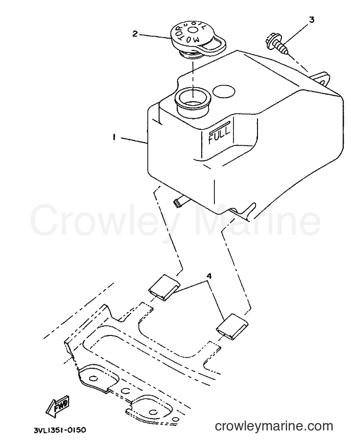 1994 Scooter CW50 - CW50 (3WV4) [999] - OIL TANK