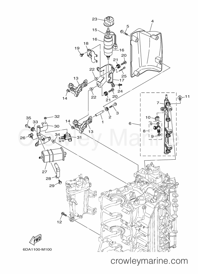 Yamaha Motors F200CA (6DV5) [030] - INTAKE 2