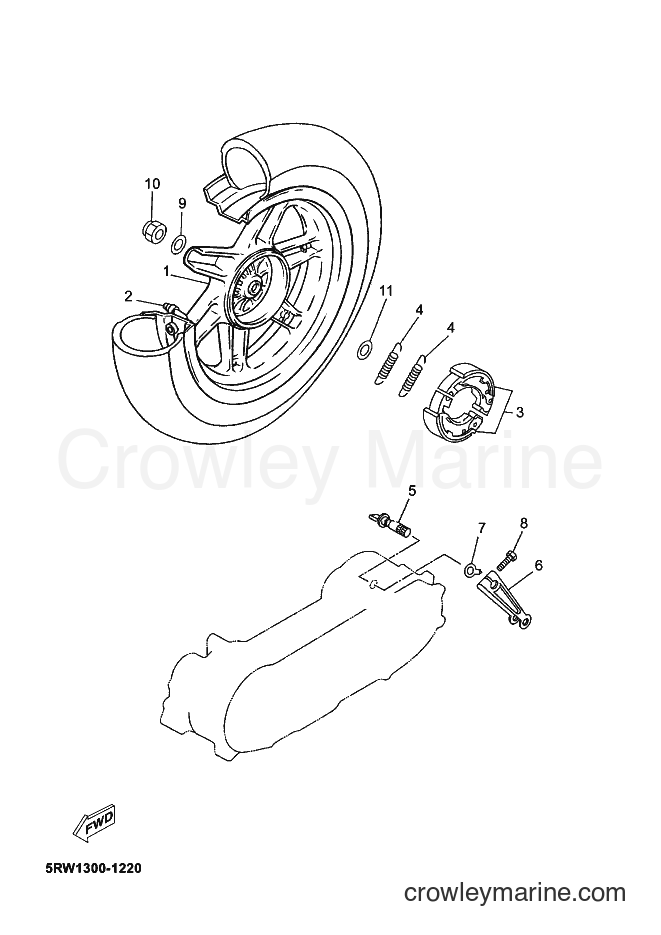 2002 Scooter CS50 - CS50 (5RW2) [070] - REAR WHEEL