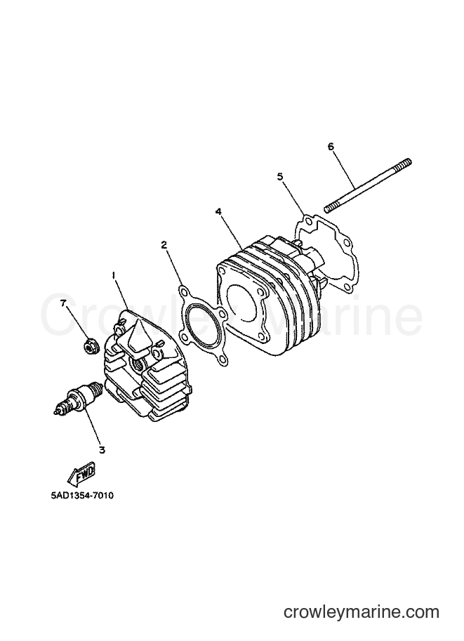 Yamaha Motors YN50 (5BW3) [010] - CYLINDER