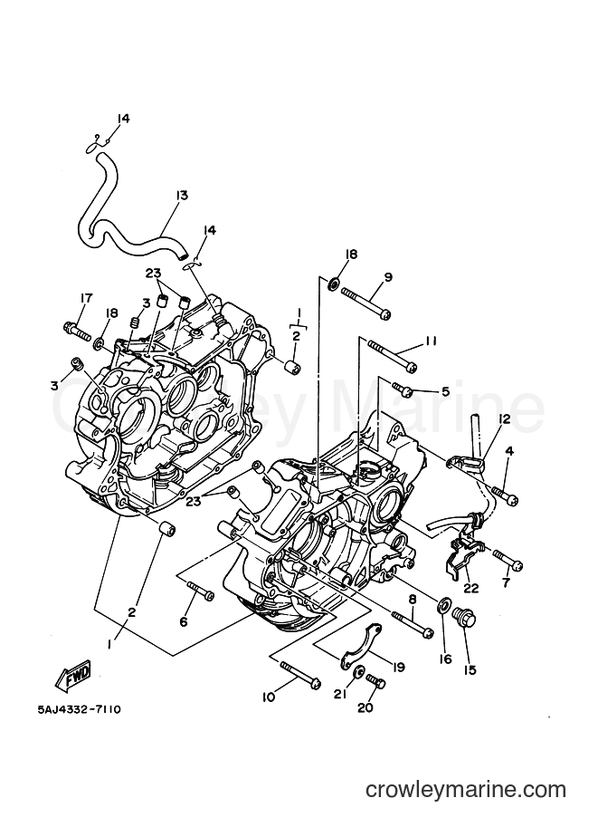 Yamaha Motors XV125S (5AJF) [050] - CRANKCASE