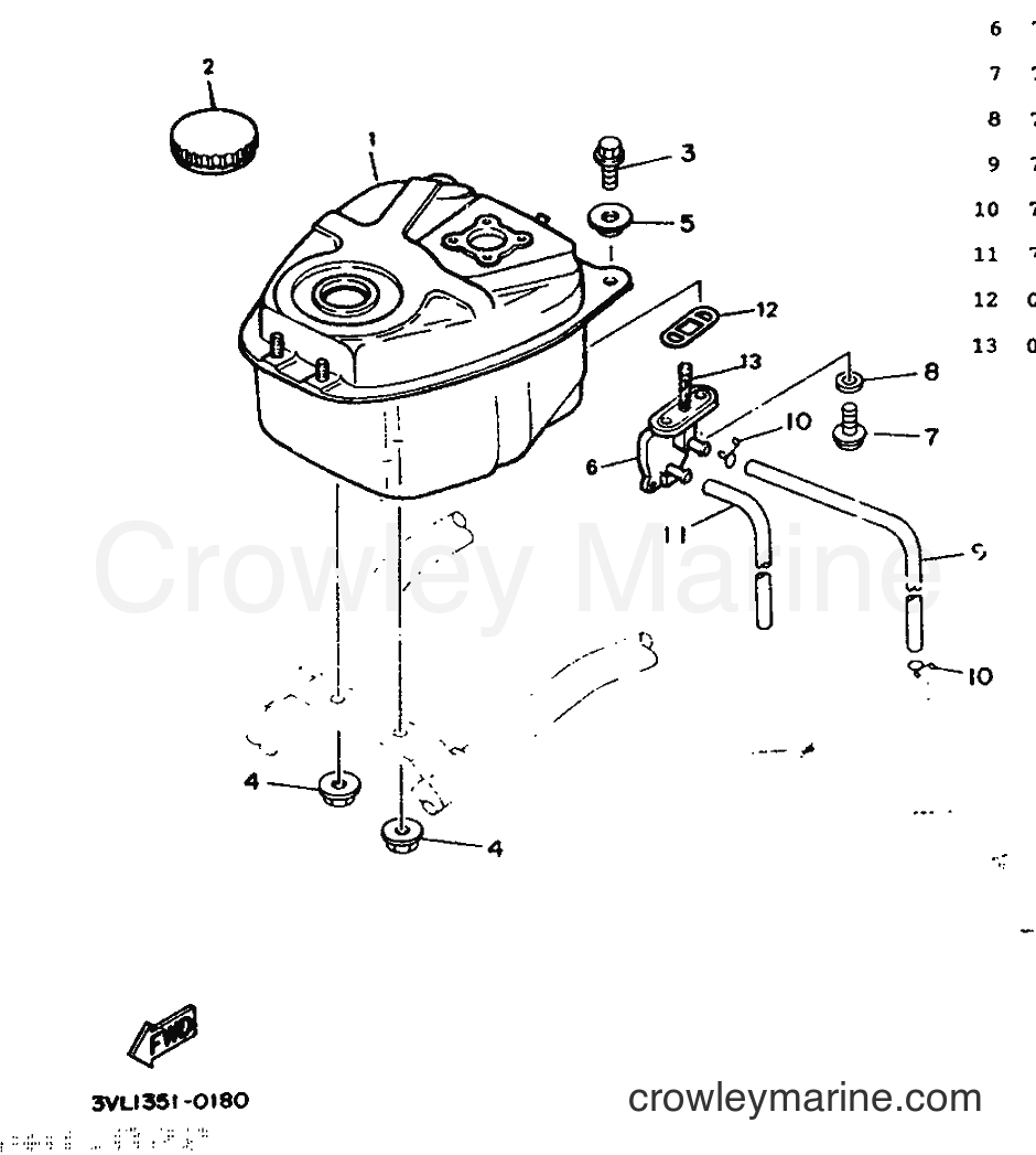 1992 Scooter CW50 - CW50 (3VL2) [999] - FUEL TANK