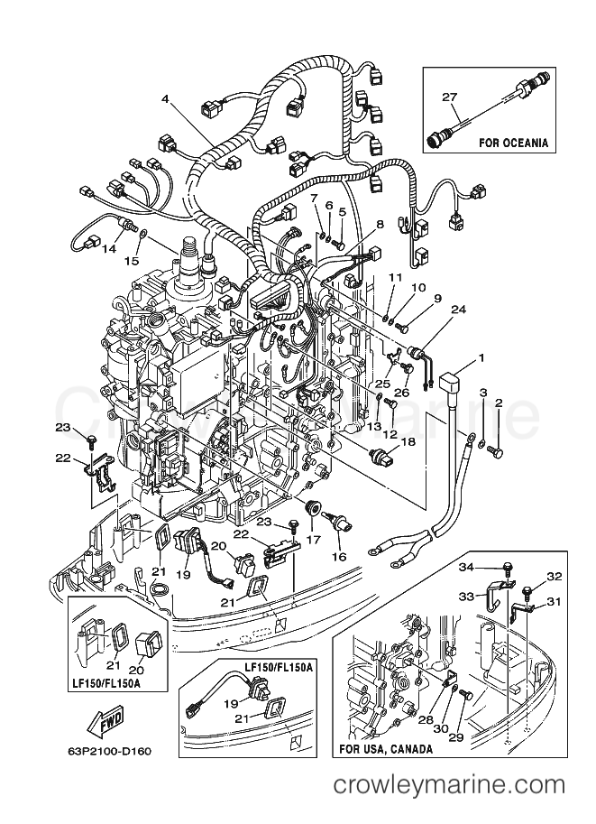 Yamaha Motors F150TLRD (63P2) [040] - ELECTRICAL 3