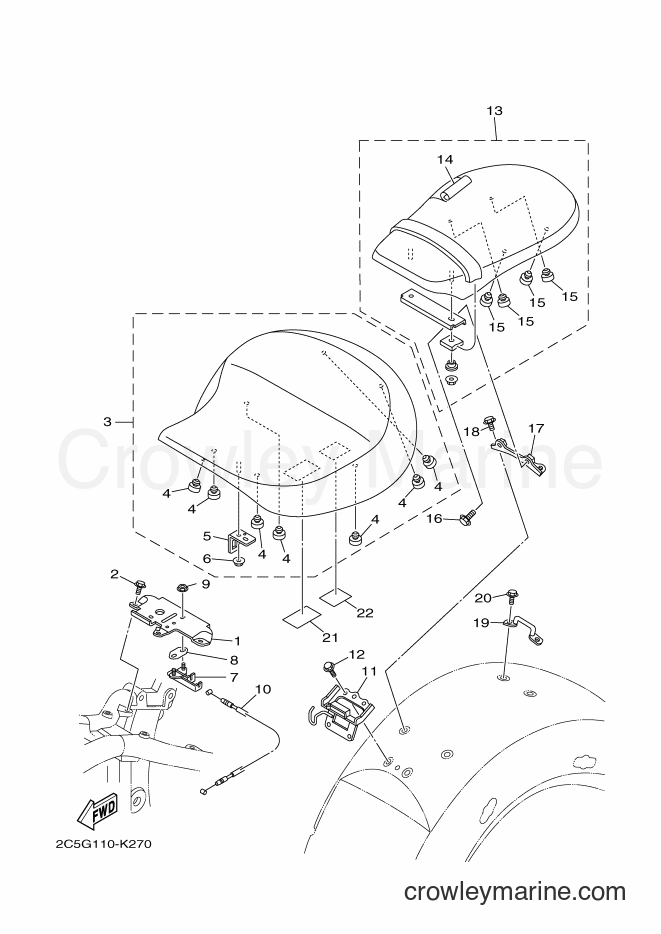 Yamaha Motors XV1900A (1D7M) [010] - SEAT