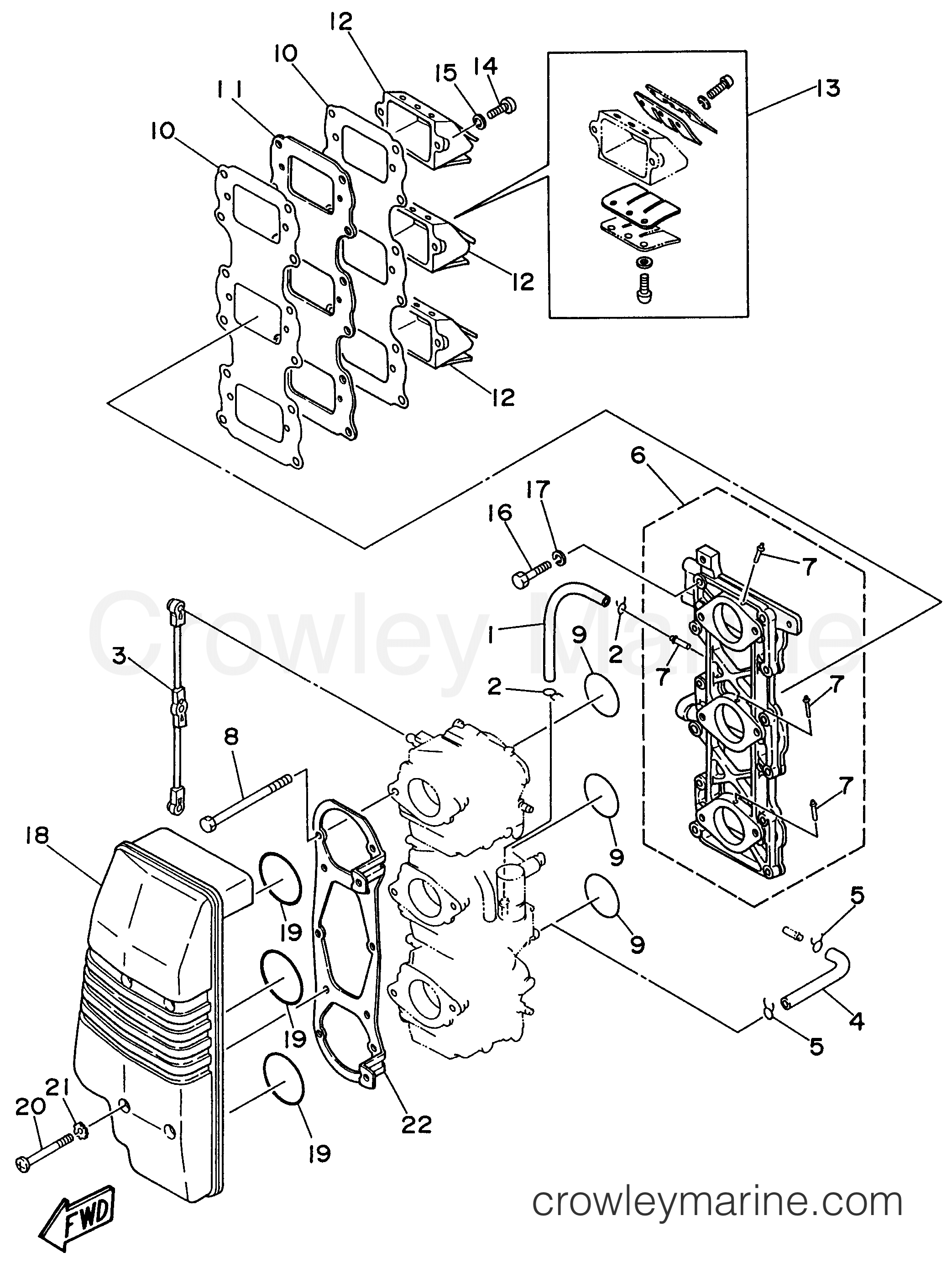 Yamaha Motors P75TLHW - INTAKE