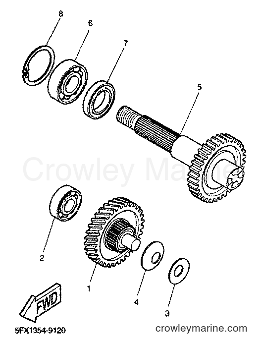 2001 Scooter EW50 - EW50 (5LH3) [030] - TRANSMISSION
