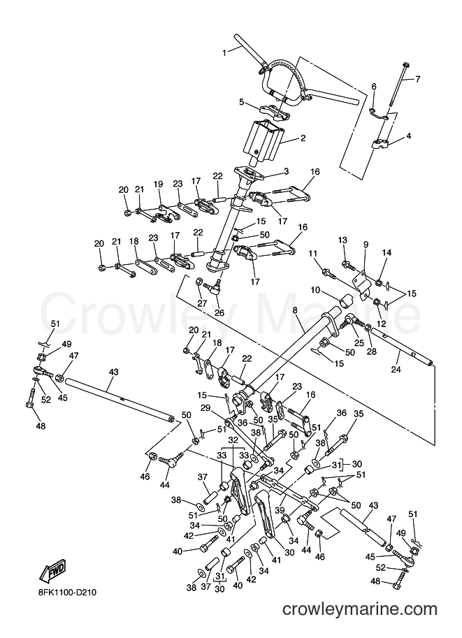 Yamaha Motors RX10M (8FW1) [020] - STEERING