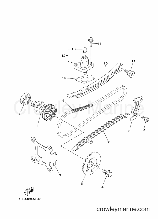 2014 Scooter AL125FC - AL125FC (1LBD) [010] - CAMSHAFT & CHAIN