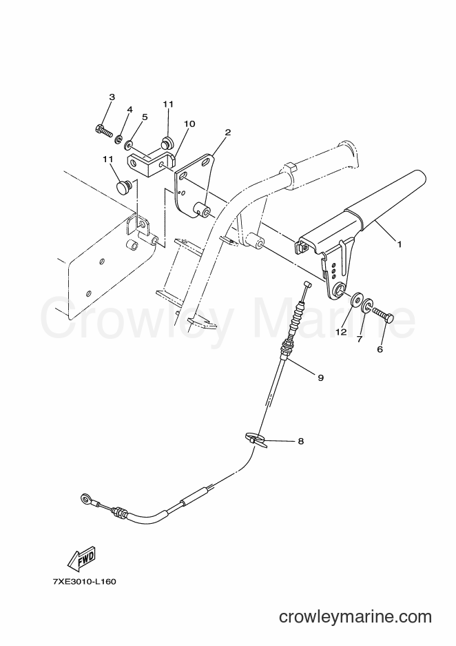 2012 Snowblower YS1070 - YS1070 (7XE3) [010] - CLUTCH LEVER