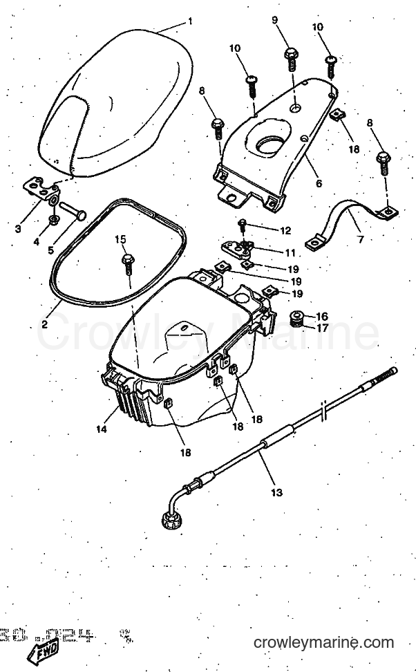 Yamaha Motors YQ50 (5DP1) [999] - SEAT & CARRIER