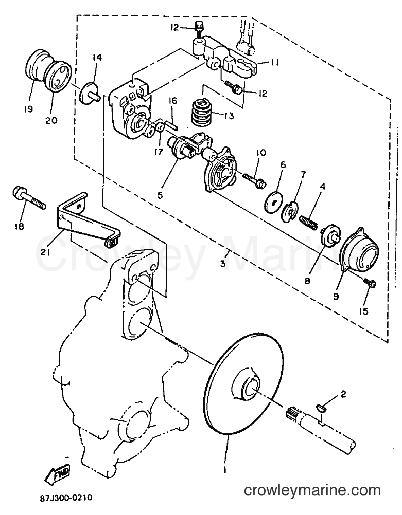 1990 Snowmobile PX480P - PX480P (87G1) [999] - BRAKE