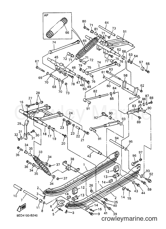 2003 Snowmobile MM700 - MM700 (8ED4) [020] - TRACK SUSPENSION 2