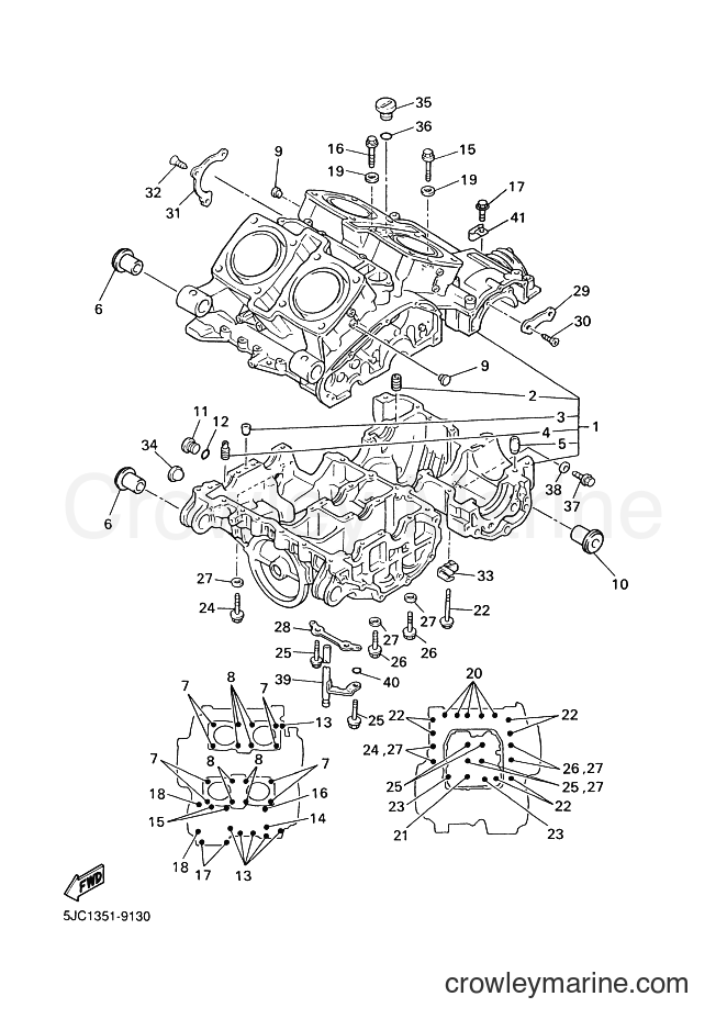2000 Cruiser XVZ13TF - XVZ13TF (5JC2) [060] - CRANKCASE
