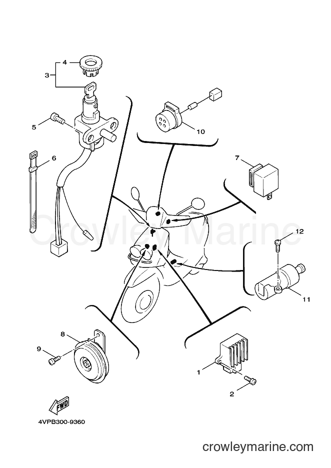 Yamaha Motors YW100 (4VPJ) [010] - ELECTRICAL 2