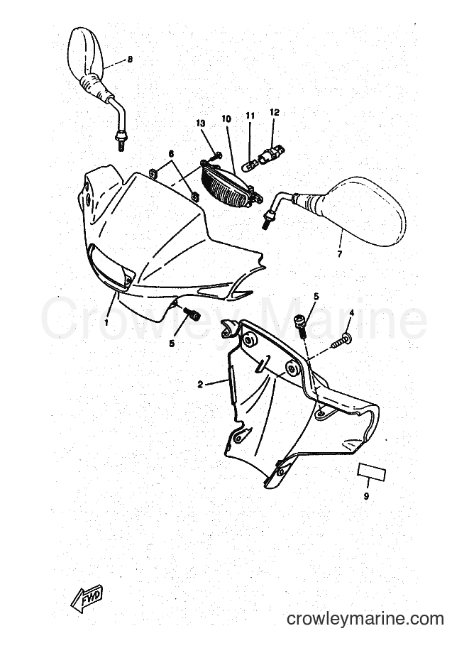 1997 Scooter CW50RSX - CW50RSX (5CD2) [010] - COWLING 1