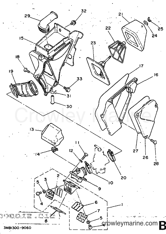 1991 Dirt Bike DT125R - DT125R (3PY3) [999] - INTAKE
