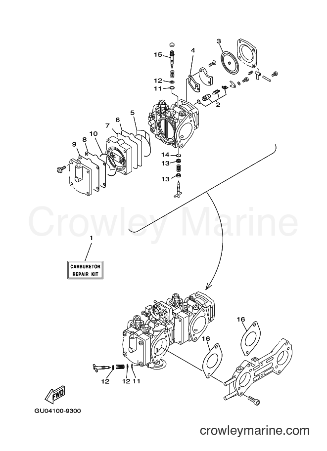 Yamaha Motors JET FOR XA800 (67A1) [030] - REPAIR KIT 2