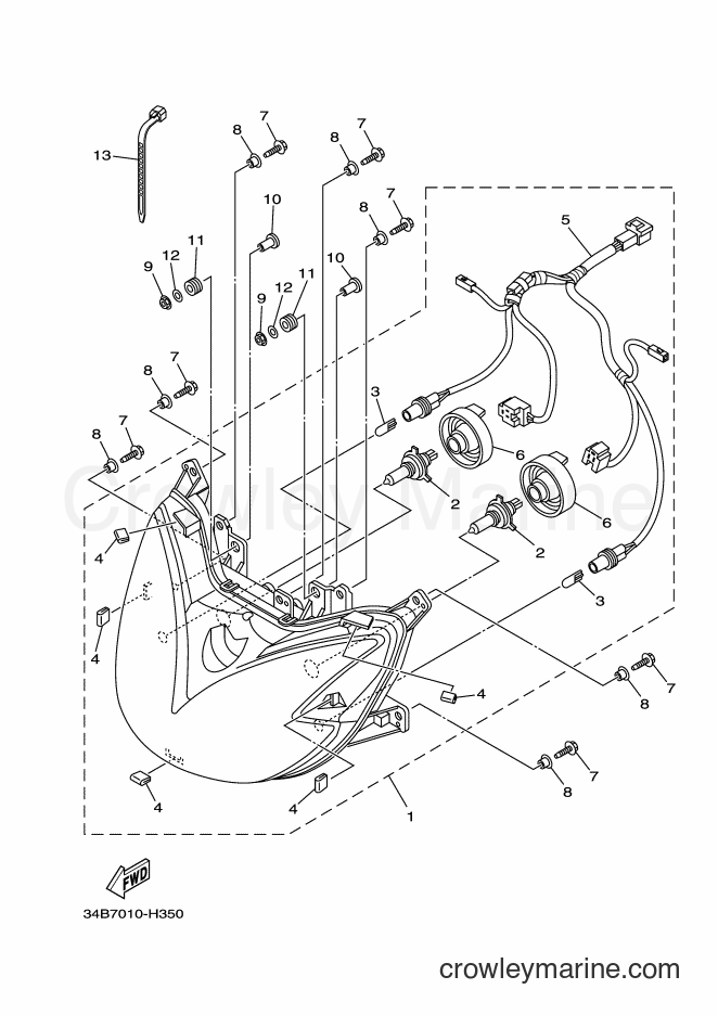 Yamaha Motors YP400G (34BK) [010] - HEADLIGHT