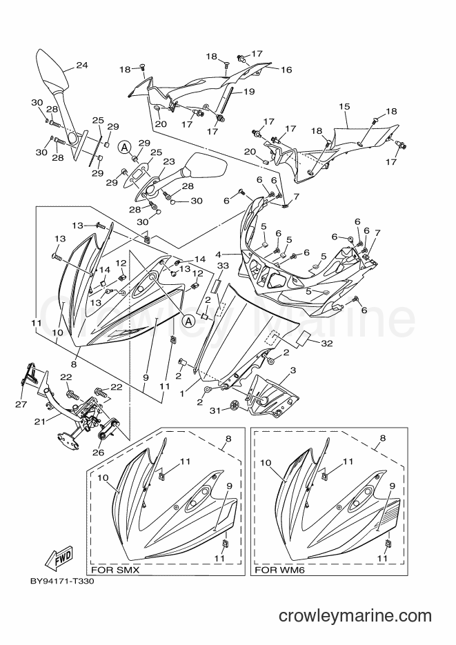 2018 Sport Bike YZF-R3A - YZF-R3A (BY94) [010] - WINDSHIELD