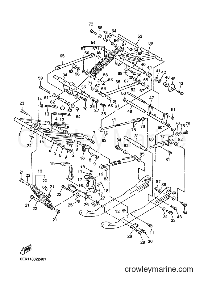 2002 Snowmobile SXV70 - SXV70 (8EK1) [030] - TRACK SUSPENSION 2