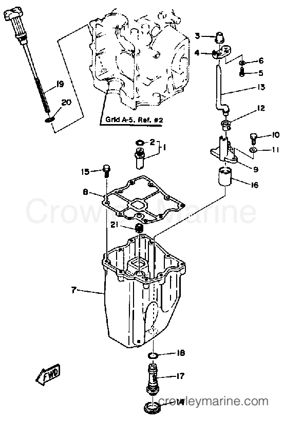 Yamaha Motors F9.9SH - OIL PAN