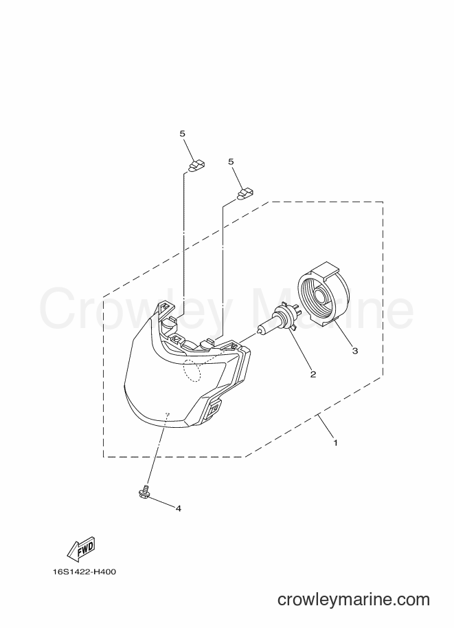 Yamaha Motors T115LE (16SC) [010] - HEADLIGHT