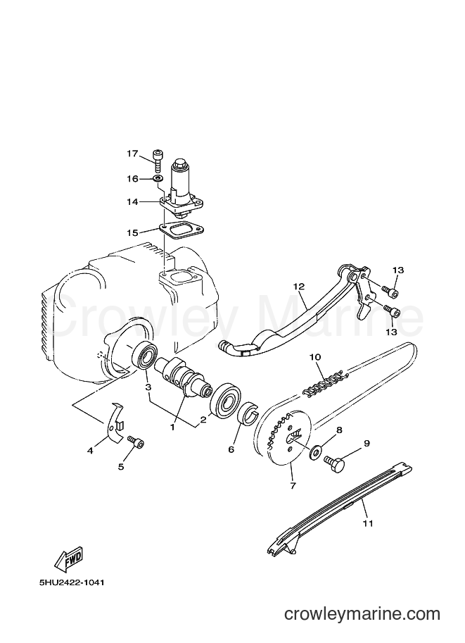 2005 Scooter T105E - T105E (5HUC) [010] - CAMSHAFT & CHAIN