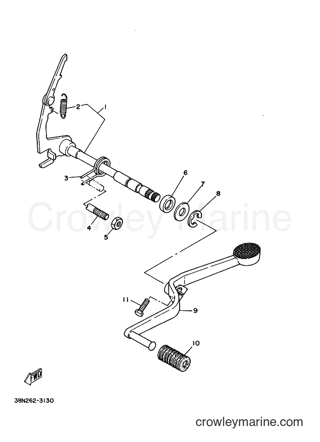 Yamaha Motors YB100 (18N) [999] - SHIFT SHAFT