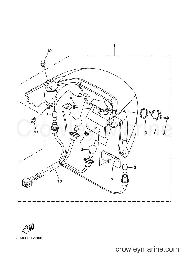 Yamaha Motors YP250 (5SJA) [010] - TAILLIGHT