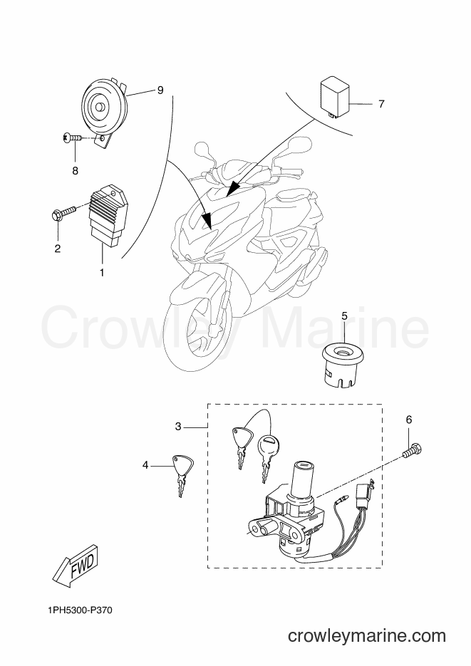 Yamaha Motors NS50 (1PH3) [020] - ELECTRICAL 1