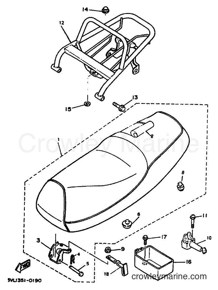 1992 Scooter CW50 - CW50 (4EY1) [999] - SEAT & CARRIER