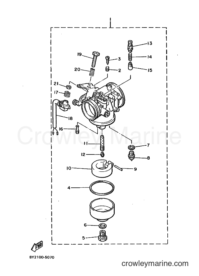 1988 Snowmobile ET340 - ET340 (84F0) [010] - CARBURETOR