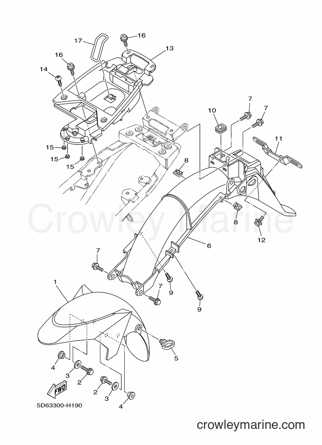 Yamaha Motors T135FI (5D67) [010] - FENDER