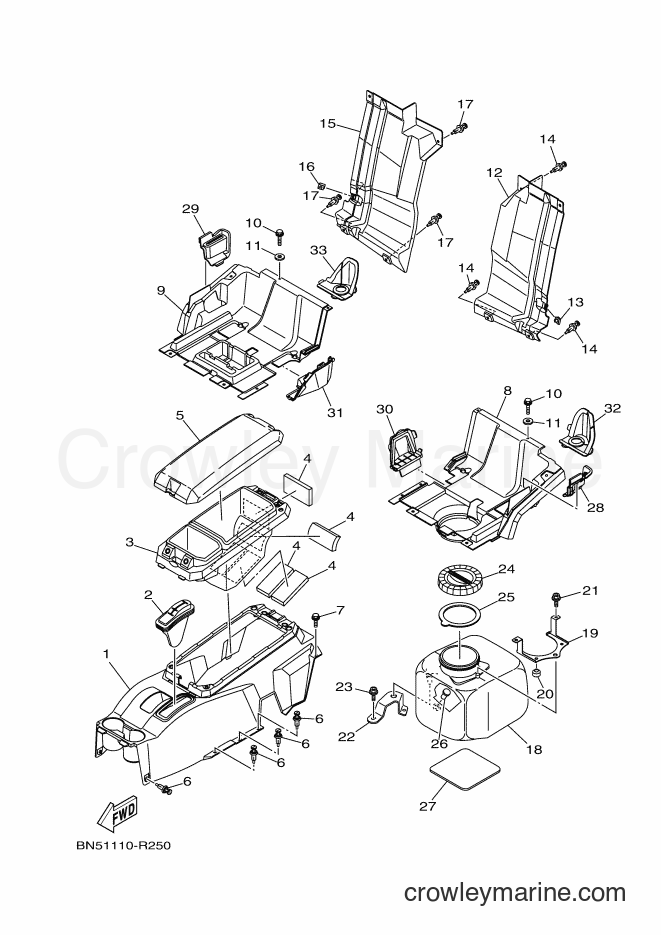 2017 ATV YXE700ES - YXE700ES (BN45) [010] - SIDE COVER 2