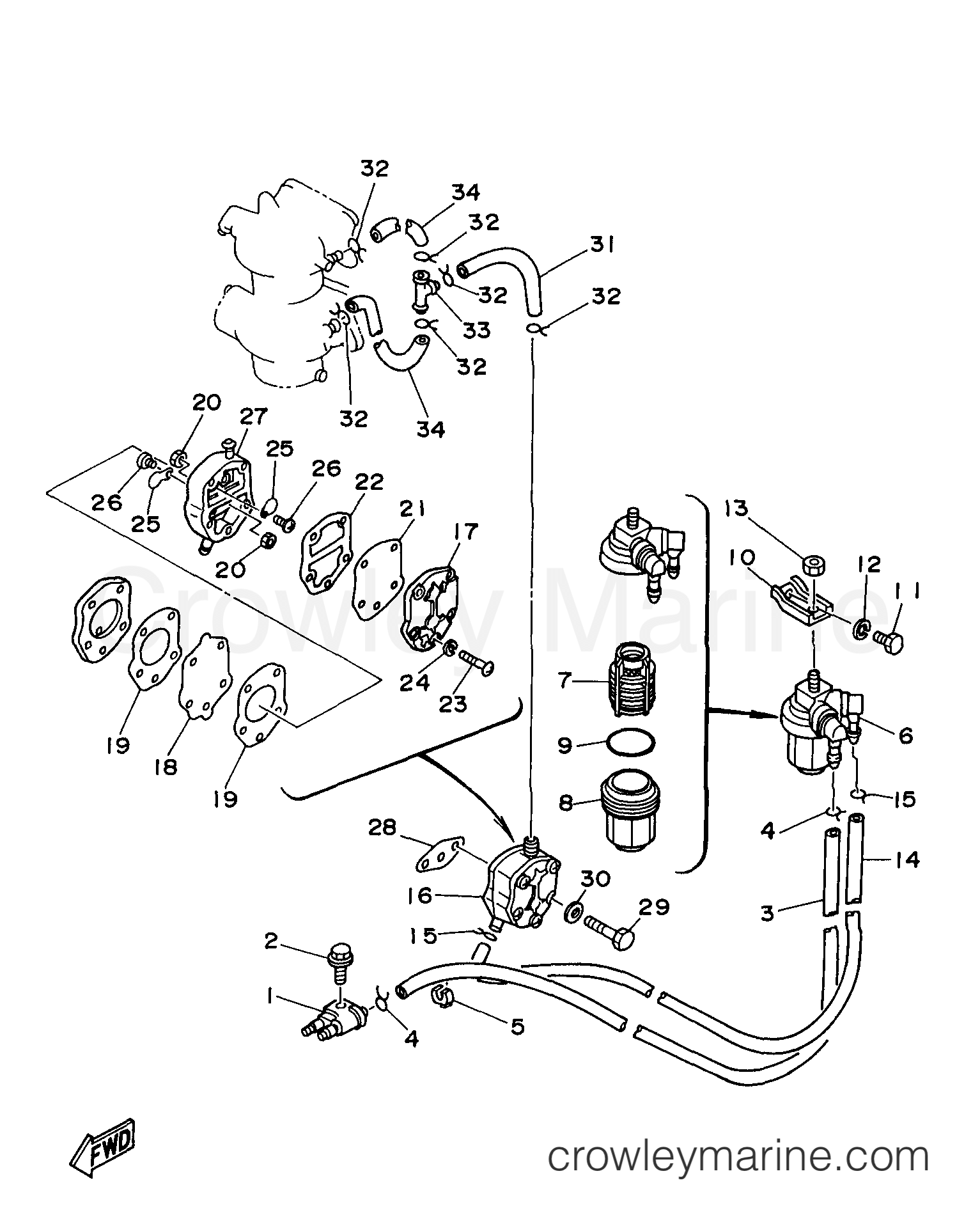 Yamaha Motors E48MLHW - FUEL